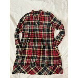 J. Peterman Plaid Flannel Dress